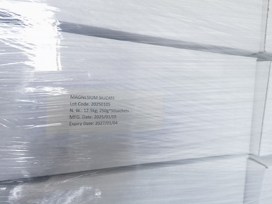 Bubuk Filter Minyak Food Grade yang Disesuaikan Magnesium Silikat Adsorben CAS 1343-88-0